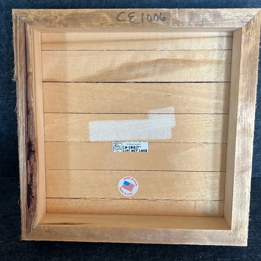 CO-EDIKIT Humorous Wooden Wall Art‎ 10” x 10”